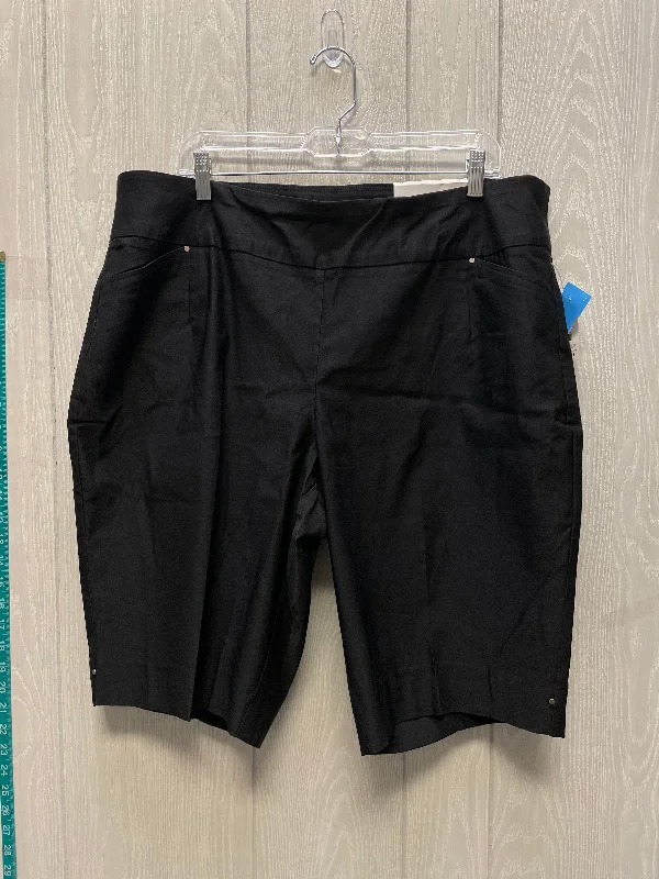 Shorts By Cato In Black, Size: 20