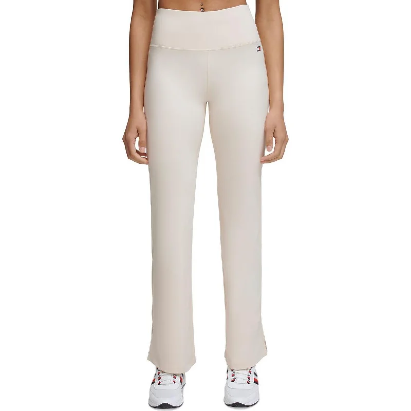 Tommy Hilfiger Sport Womens Logo Stretch Flared Pants