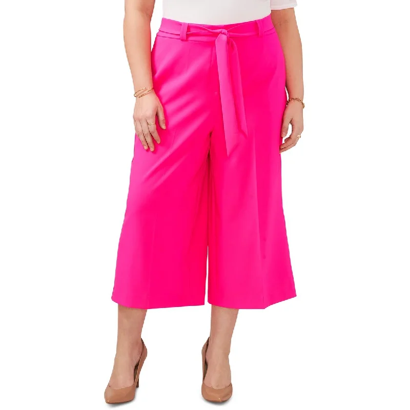 Vince Camuto Womens Plus Belted  Wide Leg Pants